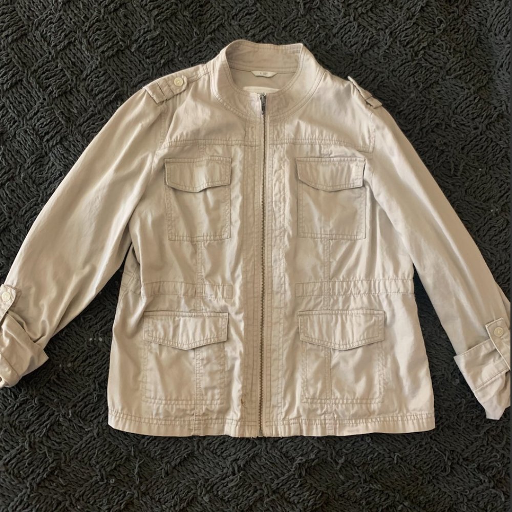 Caslon Front Pocket Utility Jacket